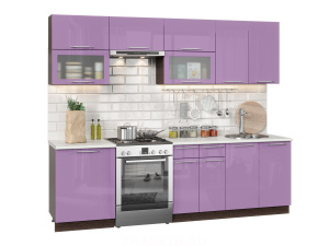 софия олива модульная кухня, глянец фиолетовый, к. венге фото