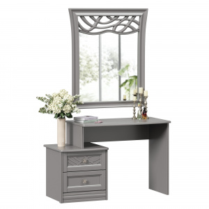 столик туалетный с зеркалом ппу джулия (оникс серый) фото