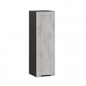 шкаф кухонный 300 высокий джамис (чёрный/белый камень) фото
