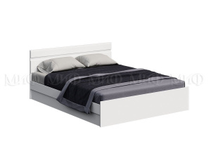 нэнси new кровать 1,4м, белый глянец холодный фото