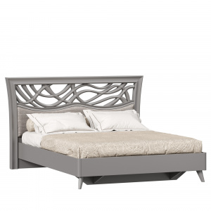 кровать двуспальная 1600 джулия (оникс серый) фото
