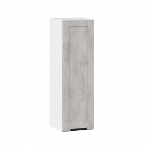 шкаф кухонный 300 высокий джамис (белый/белый камень) фото