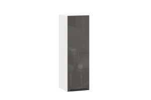 шкаф кухонный 300 высокий герда (белый/антрацит глянец) фото
