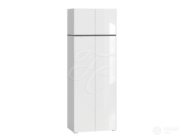 Фото мадера шкаф платяной 2-дверный, белый глянец холодный МИФ