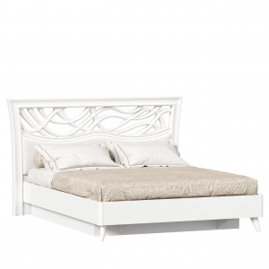 Фото кровать двуспальная 1600 с подъёмным механизмом джулия (белый) Любимый Дом