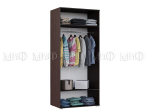Фото нэнси шкаф 2-дверный для одежды, белый глянец, венге МИФ