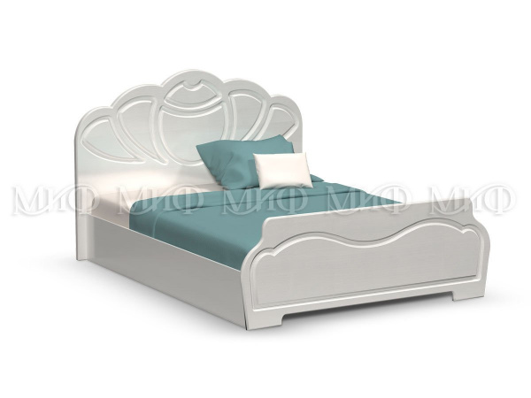 Фото гармония кровать 1,6м, белый глянец, белый МИФ