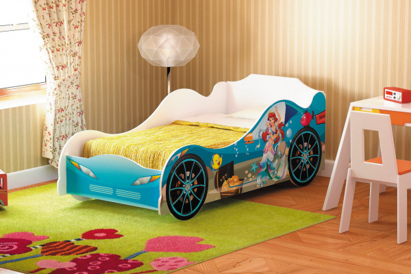 Фото омега-12 лдсп кровать №2 для девочки, русалка Фант