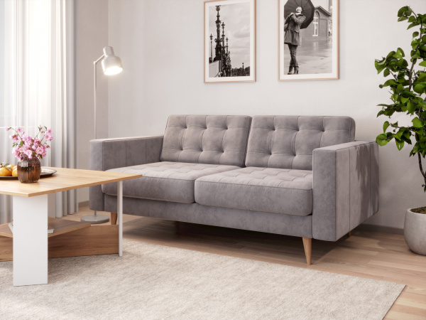 Фото диван торн (светло-серый, ткань phuket 1061) Любимый Дом