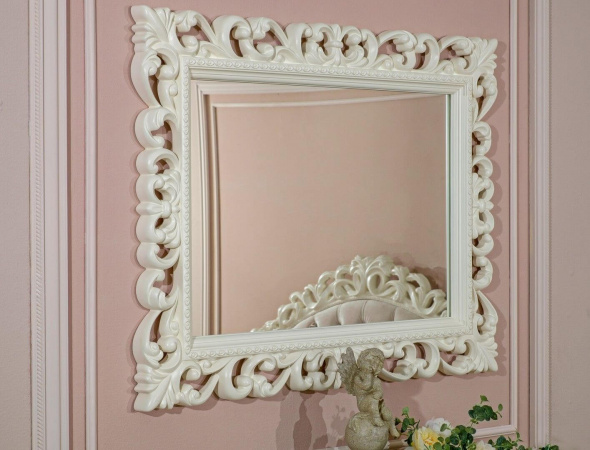 Фото зеркало настенное классика тип 2 (алебастр) Любимый Дом