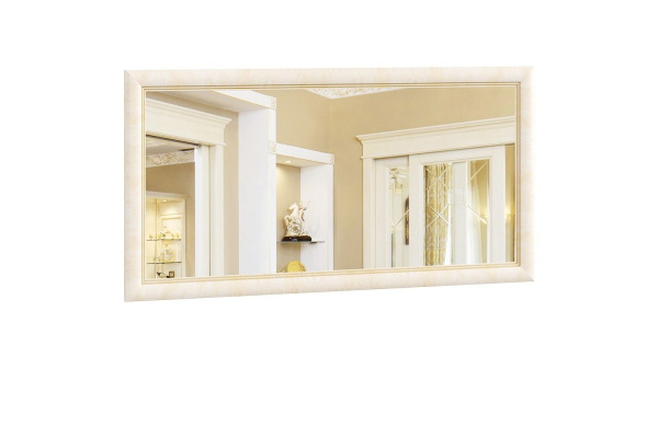 Фото зеркало настенное 1500*754 александрия new (кожа ленто) Любимый Дом