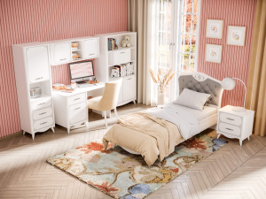Фото детская спальня №2 элис (белый) Любимый Дом