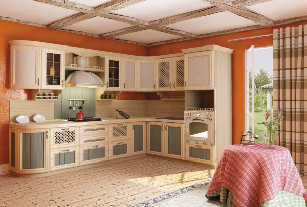 Фото кухонный гарнитур №3 кантри (сономе эйч светлая) Любимый Дом