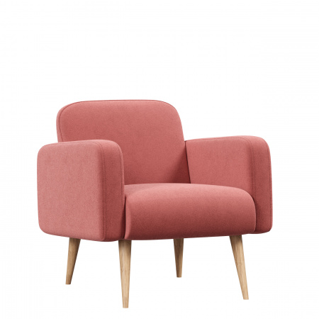 Фото кресло уилбер (тёмно-розовый, ткань uni idea 1032) Любимый Дом