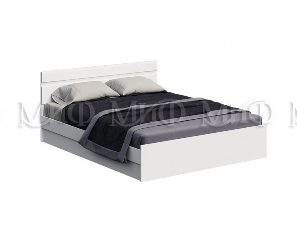 Фото нэнси new кровать с подъемным механизмом 1,6м, белый глянец холодный МИФ