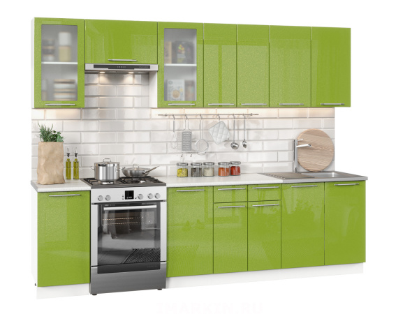 Фото софия олива модульная кухня, металлик зеленый, к. белый Интерьер-центр