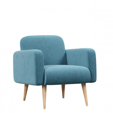 Фото кресло уилбер (светло-голубой, ткань uni idea 1022) Любимый Дом