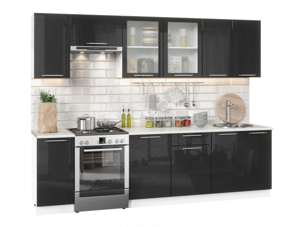 Фото софия олива модульная кухня, металлик черный, к. белый Интерьер-центр