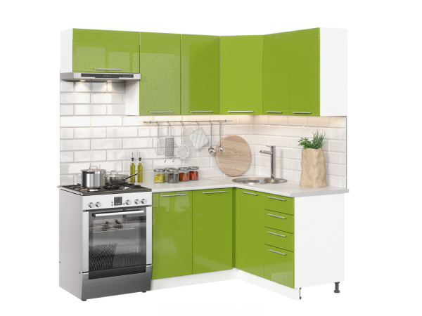 Фото софия олива модульная кухня, металлик зеленый, к. белый Интерьер-центр