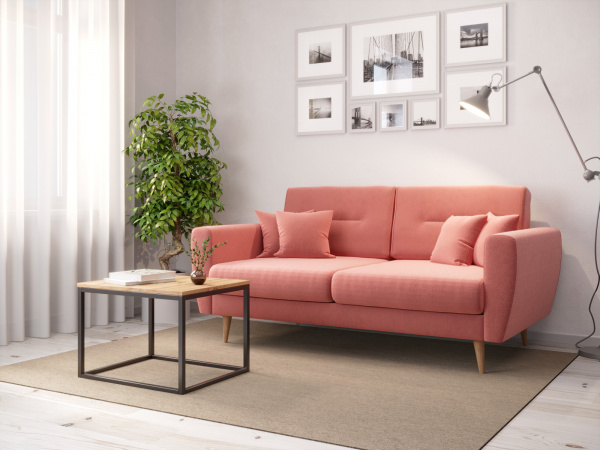 Фото диван магни (светло-розовый, ткань uni idea 1031) Любимый Дом