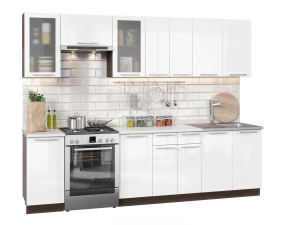 Фото софия олива модульная кухня, металлик белый, к. венге Интерьер-центр
