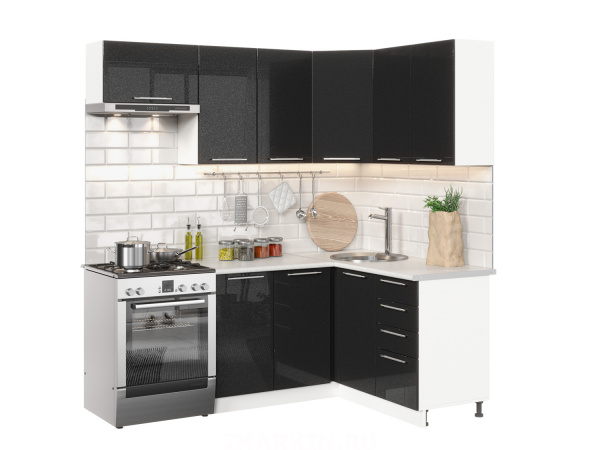 Фото софия олива модульная кухня, металлик черный, к. белый Интерьер-центр