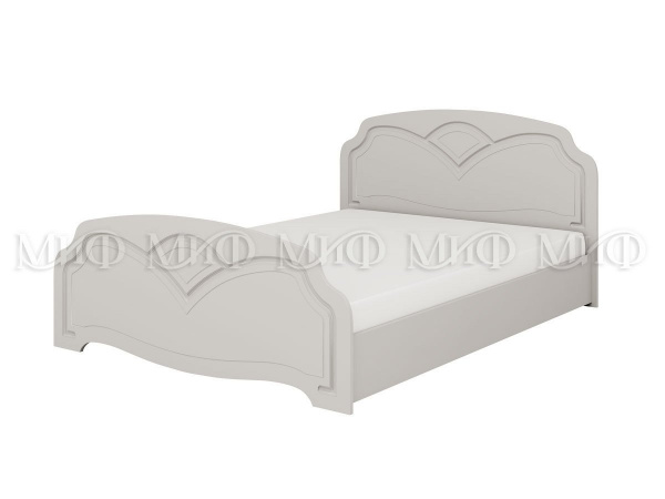 Фото натали №1 кровать 1,6м, белый глянец, белый МИФ