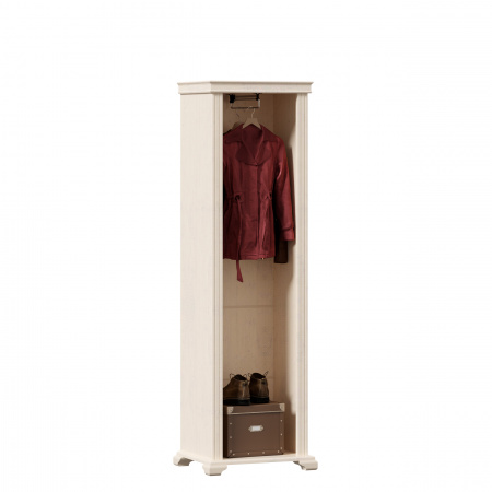 Фото шкаф одностворчатый со штангой для одежды амели (правый дуб прованс) Любимый Дом