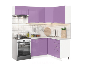 Фото софия олива модульная кухня, глянец фиолетовый, к. белый Интерьер-центр